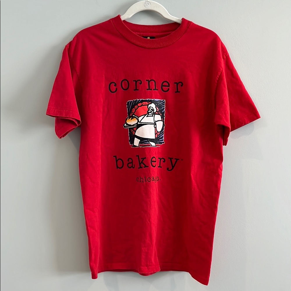 Vintage T-shirt, Corner Bakery Chicago, brand - H.L. Miller Gold, size L